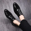 Crocodile Pattern Leather Shoes - Image 9