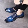 Crocodile Pattern Leather Shoes - Image 6