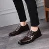 Crocodile Pattern Leather Shoes - Image 10