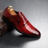 Crocodile Pattern Leather Shoes - Image 5