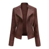 Leather Jacket Coat - Image 7
