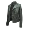 Leather Jacket Coat - Image 3