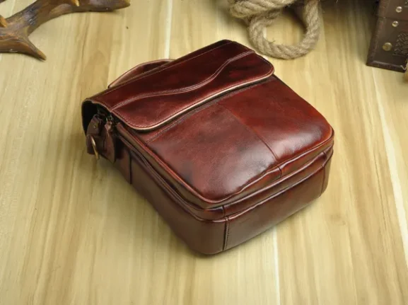 Genuine Leather Satchel  Briefcase - Image 5