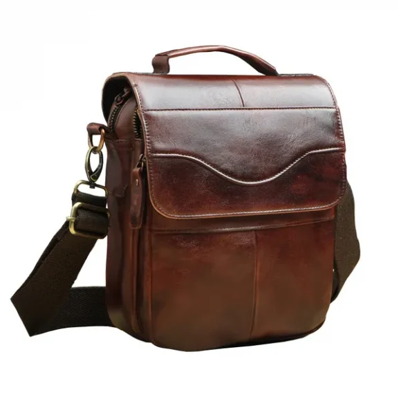 Genuine Leather Satchel  Briefcase - Image 4